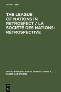 cover of the book Société Des Nations, Rétrospective