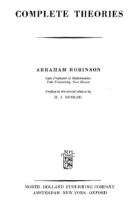 cover of the book Complete theories