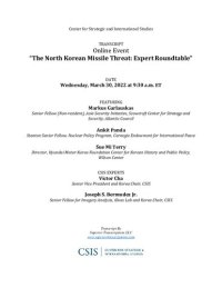 cover of the book The North Korean Missile Threat: Expert Roundtable