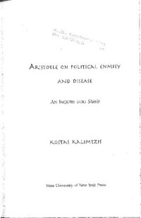 cover of the book Aristotle on Political Enmity and Disease: An Inquiry into Stasis