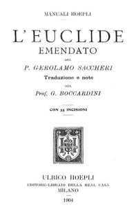 cover of the book L'Euclide emendato