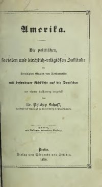 cover of the book Amerika:Die politischen, sozialen und kirchlich-religiösen Zustände der Vereinigten Staaten von Nordamerika mit besonderer Rücksicht auf die Deutschen dargestellt