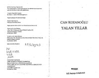 cover of the book Yalan Yıllar