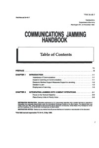 cover of the book Communications Jamming Handbook - FM 34-40-7