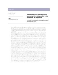 cover of the book Deconstrucción, construcción y reconstrucción: integración entre instancias de referencia