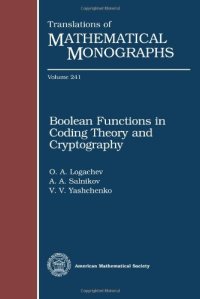 cover of the book Boolean Functions in Coding Theory and Cryptography (Translations of Mathematical Monographs)