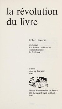 cover of the book la révolution du livre