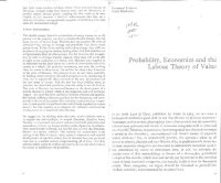 cover of the book Probability, Economics and the Labour Theory of Value (--Emmanuel  Farjoun & Moshe Machover's article from NEW LEFT REVIEW-)