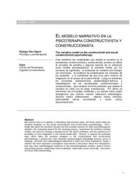 cover of the book El modelo narrativo en la psicoterapia constructivista y construccionista