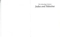 cover of the book The archaeology of Ancient Judea and Palestine