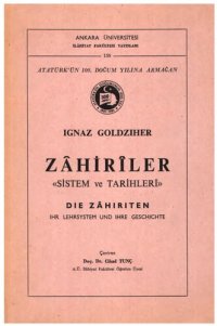 cover of the book Zahiriler (Sistem ve Tarihler)