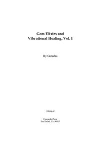 cover of the book Gem Elixiers and Vibrational Healing vol I & II