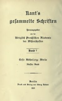 cover of the book Werke / Kritik der praktischen Vernunft ; Kritik der Urteilskraft