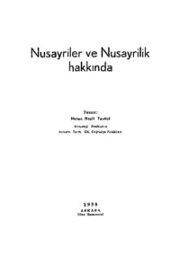 cover of the book Nusayriler ve Nusayrilik Hakkında