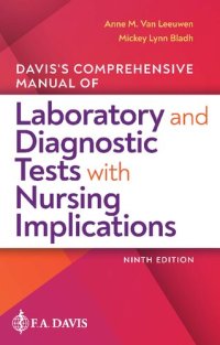 cover of the book Davis's Comprehensive manual of laboratory and diagnostic tests with nursing implications