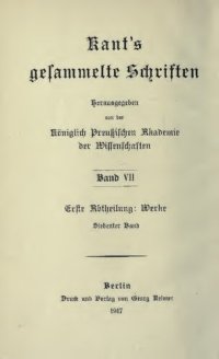 cover of the book Werke / Der Streit der Fakultäten ; Anthropologie in pragmatischer Hinsicht