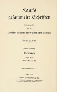 cover of the book Vorlesungen / Vorlesungen über Metaphysik und Rationaltheologie : Zweite Hälfte