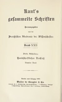 cover of the book Handschriftlicher Nachlaß / Opus postumum : Zweite Hälfte (Convolut VII bis XIII)