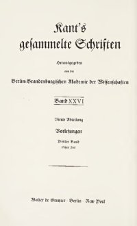 cover of the book Vorlesungen / Vorlesungen über Physische Geographie