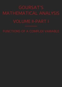 cover of the book A Course of Mathematical Analysis, Volume II, Part I