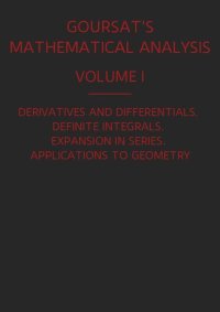 cover of the book A Course of Mathematical Analysis, Volume I