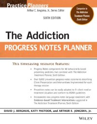 cover of the book The addiction progress notes planner