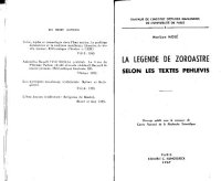 cover of the book La légende de Zoroastre selon les textes pehlevis