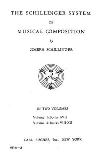 cover of the book The Schillinger System of Musical Composition