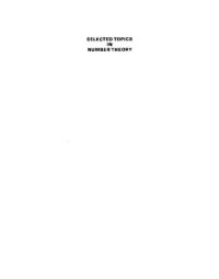 cover of the book Selected topics in number theory