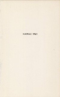 cover of the book Hawaii 1961