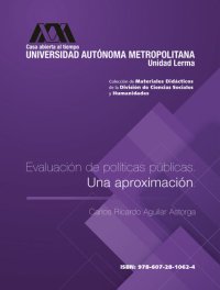 cover of the book Evaluación de políticas públicas. Una aproximación.