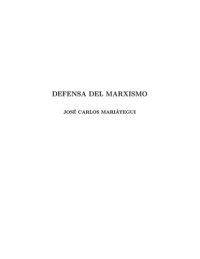 cover of the book Defensa del marxismo