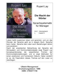 cover of the book Die Macht der Wörter. Sprachsystematik für Manager