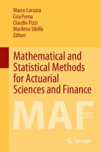 cover of the book Mathematical and statistical methods for actuarial sciences and finance : MAF 2022