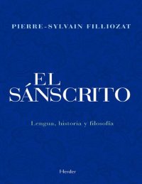 cover of the book El sánscrito. Lengua, historia y filosofía