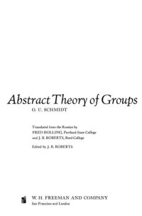 cover of the book Abstract Theory of Groups