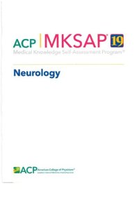 cover of the book MKSAP 19: medical knowledge self-assessment program. Neurology