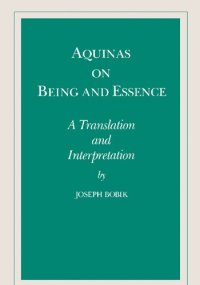 cover of the book On Being and Essence: A Translation and Interpretation