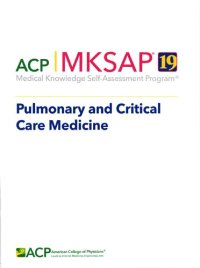 cover of the book MKSAP 19: medical knowledge self-assessment program. Pulmonary and Critical Care Medicine