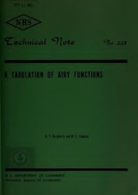 cover of the book A TABULATION OF AIRY FUNCTIONS