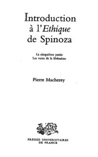 cover of the book Introduction à l'Éthique