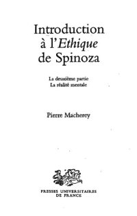 cover of the book Introduction à l'Éthique