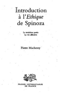 cover of the book Introduction à l'Éthique