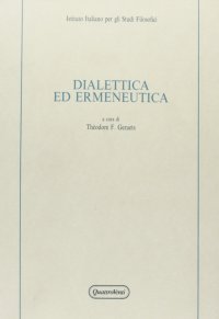 cover of the book Dialettica ed ermeneutica