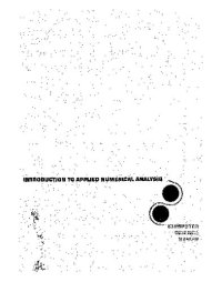 cover of the book Introduction to Applied Numerical Analysis