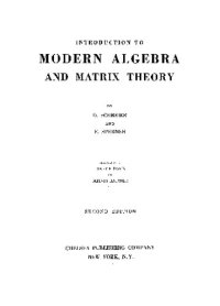 cover of the book Introduction to Modern Algebra and Matrix Theory