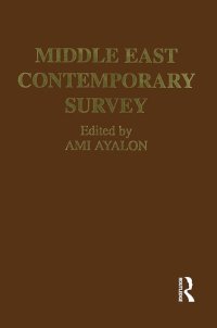 cover of the book Middle East Contemporary Survey, Volume Xvi, 1992