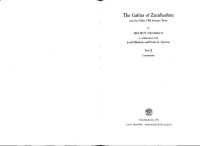 cover of the book The Gāthās of Zarathushtra and the Other Old Avestan Texts, Volume 2-Commentary