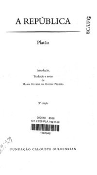 cover of the book Platão: A República