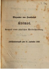 cover of the book Kosmos : Entwurf einer physischen Weltbeschreibung